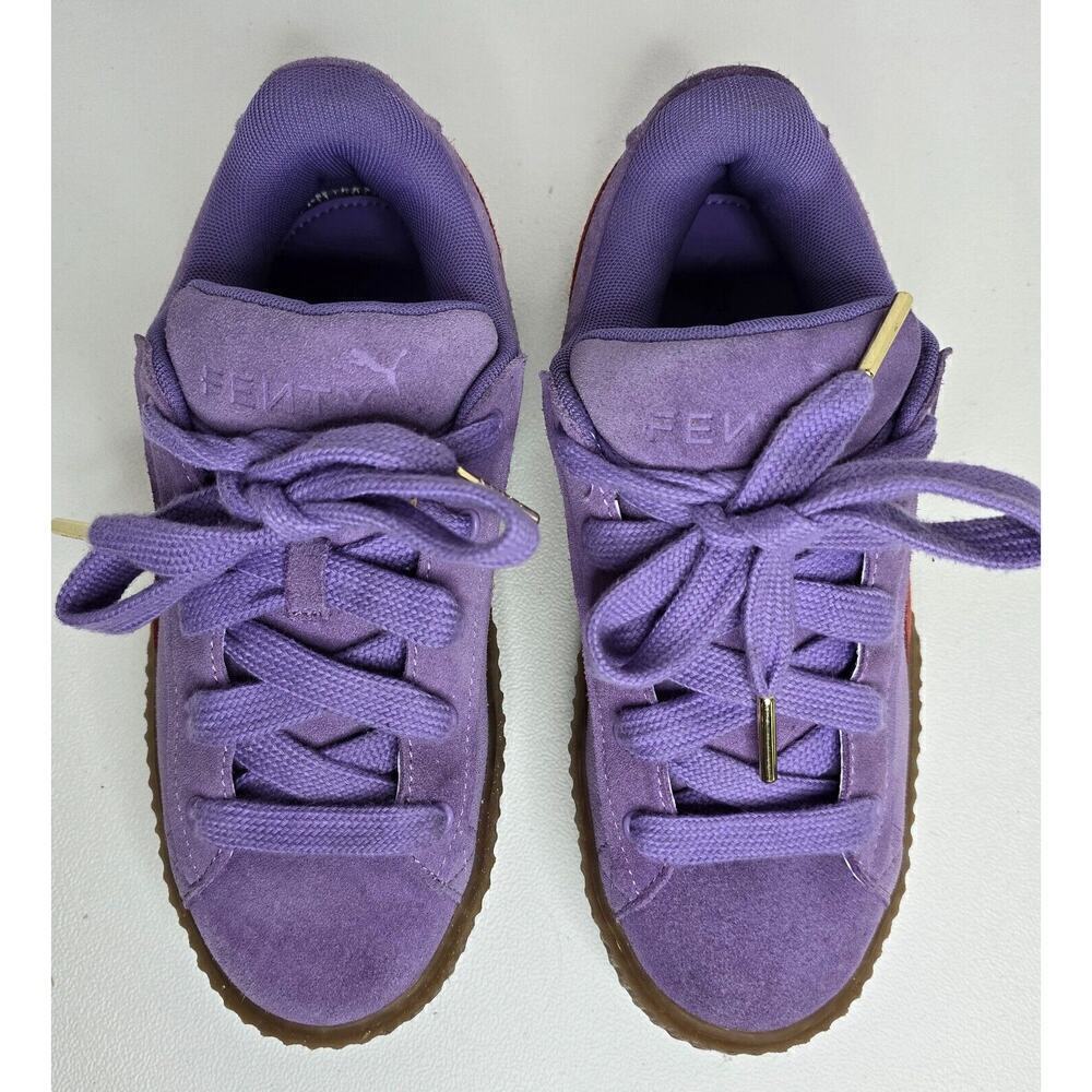 Women's PUMA FENTY X Creeper Phatty Lavender Alert/Burnt Red Size 6 397587-03 - Picture 2 of 11